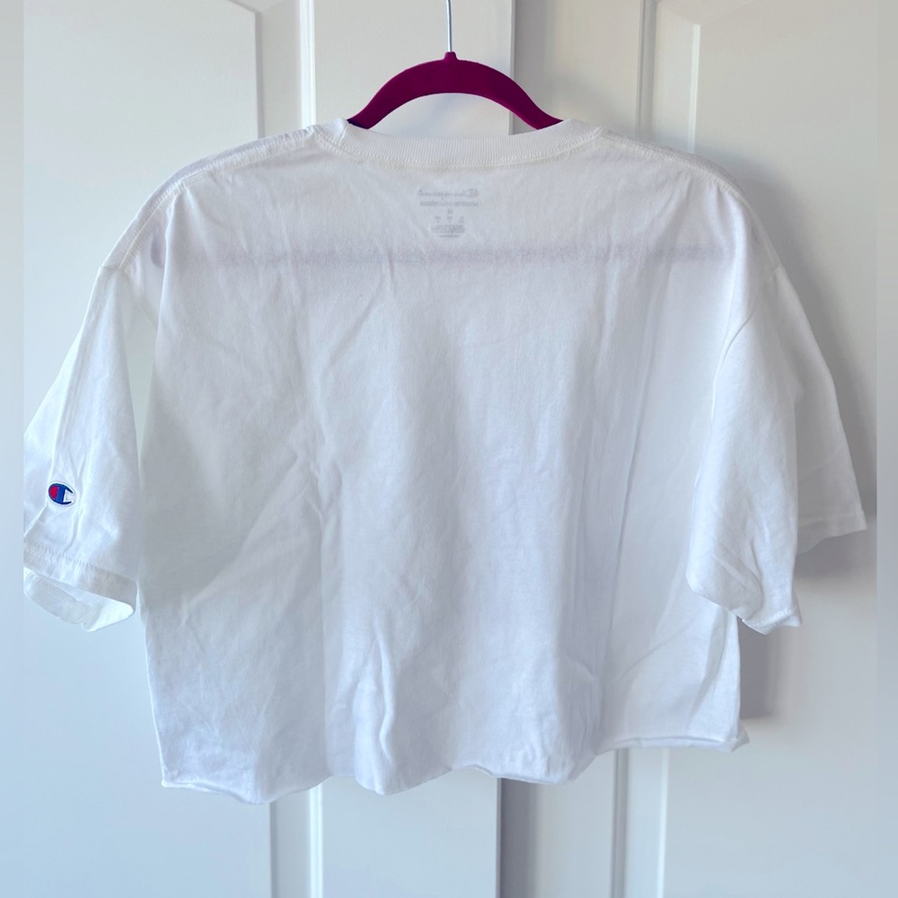 NWT! Champion Northwestern University Wildcats Women White Crop Top T-shirt Sz M - Picture 3 of 4
